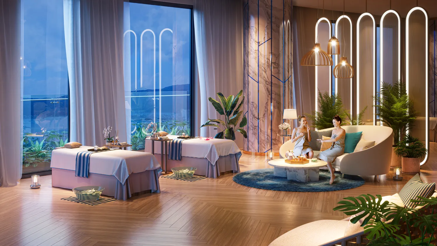 Phòng spa hướng biển